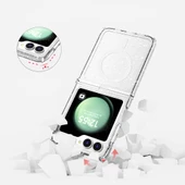 Samsung Galaxy Z Flip 6 - Kılıf Magsafe Şarj Özellikli Parlayan Simli Saydam Renkli Allstar Kapak thumbnail 5