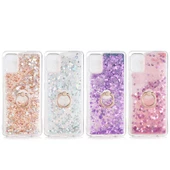 Samsung Galaxy A51 - Kılıf Yüzüklü Simli Sıvılı Milce Kapak thumbnail 2