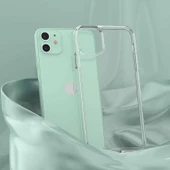 Apple iPhone 11 - Kılıf Sert Cam Gibi Şeffaf Koruyucu Coss Kapak - 4