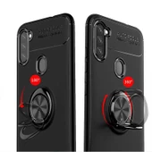 Samsung Galaxy A11 - Kılıf Yüzüklü Karbon Ravel Silikon Kapak thumbnail 8