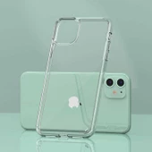 Apple iPhone 11 - Kılıf Sert Cam Gibi Şeffaf Koruyucu Coss Kapak - 5