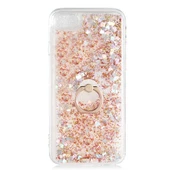 Apple iPhone 7 - Kılıf Yüzüklü Simli Sıvılı Milce Kapak thumbnail 1