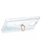 Xiaomi Redmi Note 9S - Kılıf Yüzüklü Simli Sıvılı Milce Kapak thumbnail 3