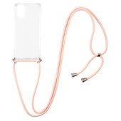 Samsung Galaxy A31 - Kılıf Şeffaf İp Askılı Koruyucu X-rop Kapak thumbnail 3