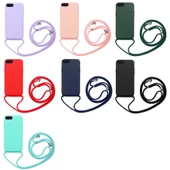 Apple iPhone 8 Plus - Kılıf Boyun İp Askılı Koruyucu Ropi Kapak thumbnail 2