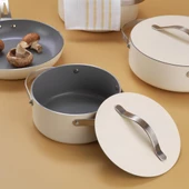 Schafer Moonlight Seramik Tencere Seti-7 Parça-Krem - 2