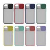 Apple iPhone 7 - Kılıf Slayt Sürgülü Arkası Buzlu Lensi Kapak thumbnail 2