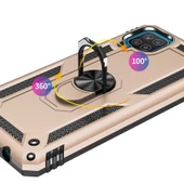 Samsung Galaxy A12 - Kılıf Yüzüklü Zırh Tank Vega Kapak thumbnail 5