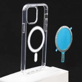 Apple iPhone 11 Pro - Kılıf Wireless Şarj Özellikli Şeffaf Sert Koruyucu Tacsafe Kapak - 6