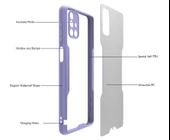 Samsung Galaxy M51 - Kılıf Kenarı Renkli Arkası Şeffaf Parfe Kapak thumbnail 3