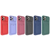 Apple iPhone 12 Pro Max - Kılıf Slayt Sürgülü Kart Bölmeli ​Kartix Kapak thumbnail 4