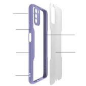 Xiaomi Poco M3 - Kılıf Kenarı Renkli Arkası Şeffaf Parfe Kapak thumbnail 3