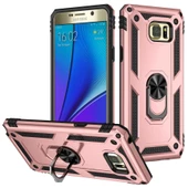 Samsung Galaxy Note 5 - Kılıf Yüzüklü Zırh Tank Vega Kapak thumbnail 1