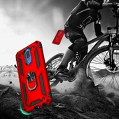 Huawei Mate 10 Lite - Kılıf Yüzüklü Zırh Tank Vega Kapak thumbnail 7