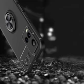 Vivo Y33S - Kılıf Yüzüklü Karbon Ravel Silikon Kapak thumbnail 4