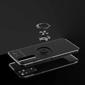 Xiaomi Redmi Note 11S Global - Kılıf Yüzüklü Karbon Ravel Silikon Kapak thumbnail 6