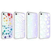 Apple iPhone 7 - Kılıf Desenli Koruyucu M-blue Kapak - 2