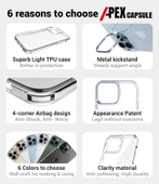 Apple iPhone 14 Pro - Kılıf Stand Olan Şeffaf Pürüzsüz Sert Skuba Kapak thumbnail 7