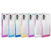 Xiaomi Poco M5S - Kılıf Simli ve Renk Geçiş Tasarımlı Lens Korumalı Park Kapak thumbnail 2