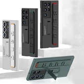 Samsung Galaxy S23 Ultra - Kılıf Standlı El Tutacaklı Band Kapak thumbnail 2