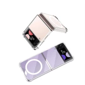 Samsung Galaxy Z Flip 4 - Kılıf Wireless Şarj Özellikli Airbagli Kıpta Anti Shock Magsafe Kapak - 2
