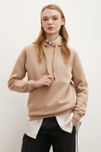 Kapüşonlu Sweatshirt Kahve - 1