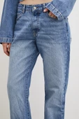Beş Cepli Yüksel Bel Regular Fit Jean Mavi - 5