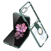 Samsung Galaxy Z Flip 6 - Kılıf Koruyucu Yüzüklü Kıpta Kapak - 1