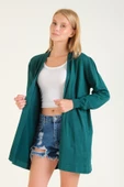Kadın Oversize Hırka Zümrüt - 4
