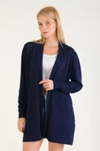Kadın Oversize Hırka Lacivert - 1