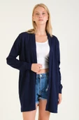 Kadın Oversize Hırka Lacivert - 3