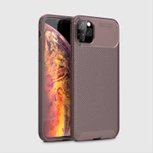 Apple iPhone 11 Pro Max - Kılıf Auto Focus Karbon Negro Silikon Kapak - 1