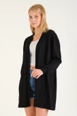 Kadın Oversize Hırka Siyah - 3