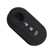 Fiat Doblo Ducato Punto Fiorino 3 Butonlu Anahtar Uyumlu Silikon Oto Anahtar Kumanda Kabı Kılıf Siyah - 2