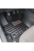 Honda Civic FE1 2022-Günümüz Siyah Havuzlu Dikişsiz (press) Deri Paspas - 4
