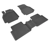 Mega Oto Market 4.5D Havuzlu Oto Paspas Siyah Renk Renault Megane 2 Sedan Araç 2003-2008 Arası ile Uyumlu thumbnail 1