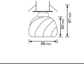 Jupiter Camlı Sıva Üstü Sabit Spot - 1282 - 2