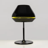 Metal Başlıklı Abajur Siyah - 1