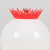 Taçlı Küre Abajur Pembe - 3