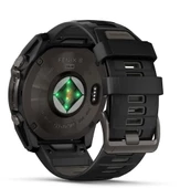 Garmin Fenix 8 – 51 mm Solar Sapphire Karbon gri DLC titanyum ve Siyah/çakıl grisi silikon kayış - 7
