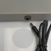 Konik Şapka Metal Şarjlı Masa Lambası Gri - 4