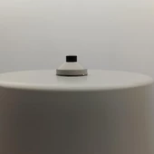 Konik Şapka Metal Şarjlı Masa Lambası Gri - 5