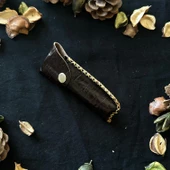 Sürmene El Yapımı Yaban Dağ Koçu Boynuzundan Çelik Çakı SRM2004 thumbnail 5