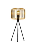 Kafes Tripod Abajur Metal Başlıklı Gold - 1