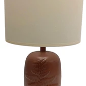 Yaprak Desenli Polyester Abajur Gül Kurusu - 2