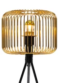 Kafes Tripod Abajur Metal Başlıklı Gold - 2