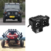 Led Spot Işık ve Sarı Beyaz Projektör Lens Dikdörtgen Baykuş Led Off Road Lamba Motosiklet ve İş Makinesi Projektörü 12V-85V - 5