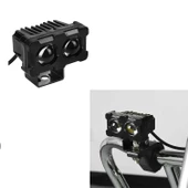 Led Spot Işık ve Sarı Beyaz Projektör Lens Dikdörtgen Baykuş Led Off Road Lamba Motosiklet ve İş Makinesi Projektörü 12V-85V - 4