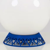 Taçlı Küre Abajur Lacivert - 4