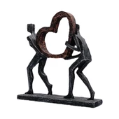 Kalp Taşıyan Çift Polyester Biblo - 1